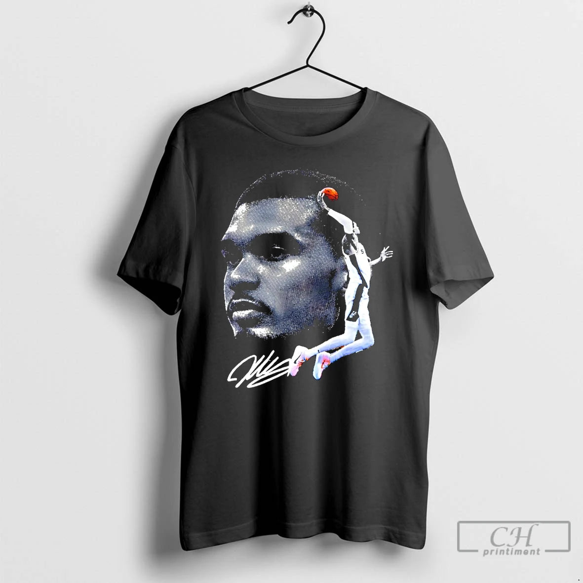 Premium Victor Wembanyama Bigface San Antonio Spurs Basketball Nba Signature Vintage