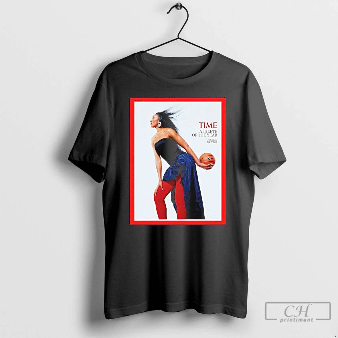 Premium Wnba Star Aja Wilson Is Time Athlete Of The Year T-Shirts, Hoodie, Sweatshirt | PrintMintTees.com