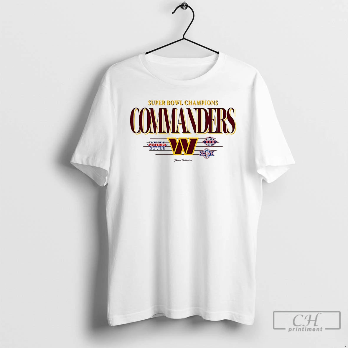 Premium Washington Commanders Super Bowl Champions Xvii Xxi Xxvi Vintage T-Shirts, Hoodie, Sweatshirt | PrintMintTees.com