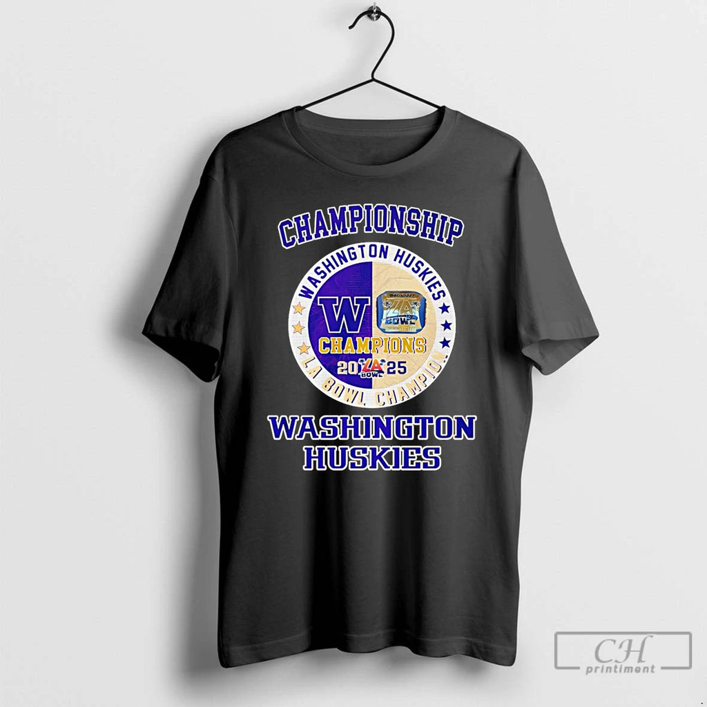 Premium Washington Huskies 2025 La Bowl Champions Logo T-Shirts, Hoodie, Sweatshirt | PrintMintTees.com