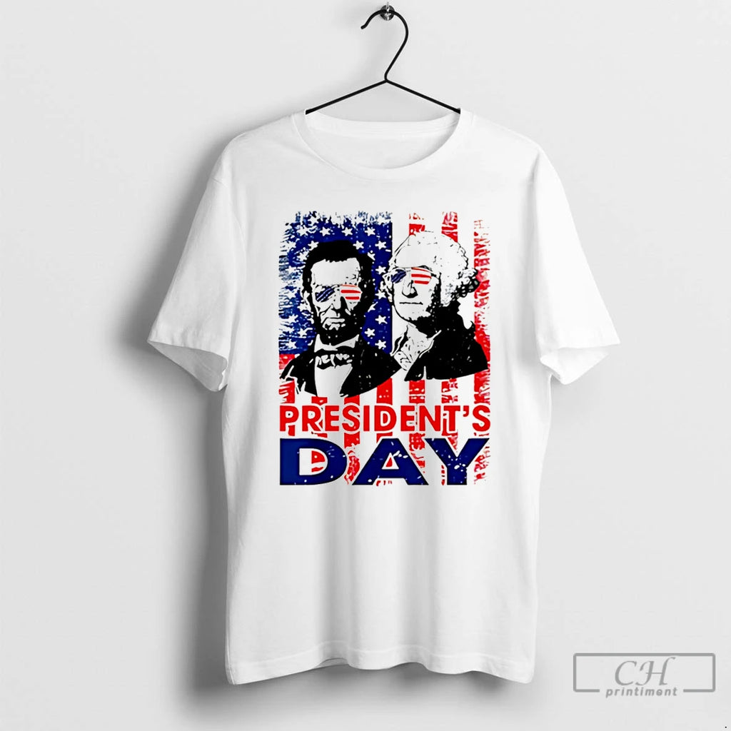 Washington Lincoln Usa Flag Presidents Day Retro Tribute T-Shirts, Hoodie, Sweatshirt