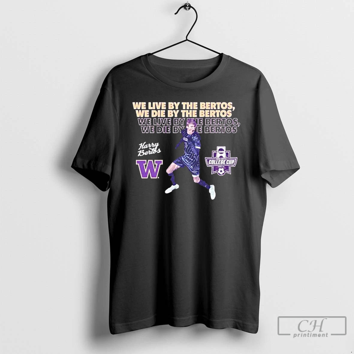 Premium We Live And We Die By The Harrison Bertos Washington Huskies T Shirts Sweater Hoodie, Sweatshirt | PrintMintTees.com
