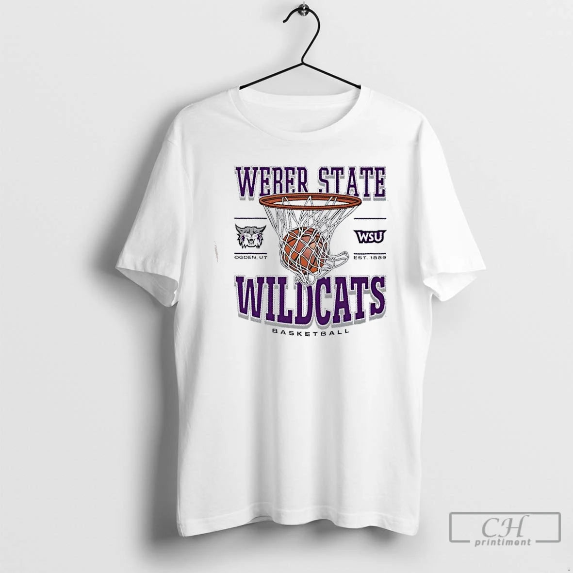 Premium Weber State Wildcats Basketball Game Time Ogden Ut Est 1889 T-Shirts, Hoodie, Sweatshirt | PrintMintTees.com