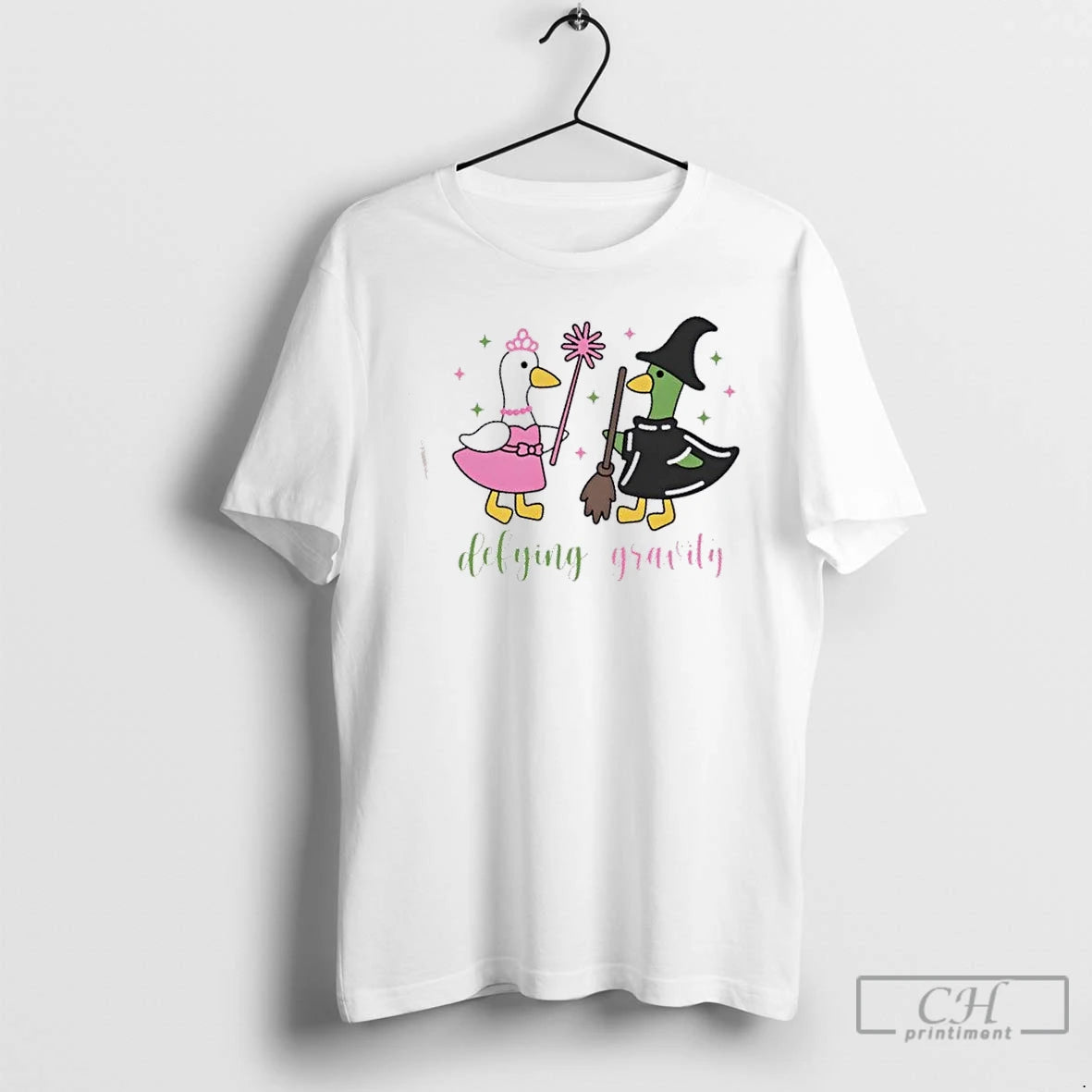 Premium Wicked Goose Defying Gravity Cute T-Shirts, Hoodie, Sweatshirt | PrintMintTees.com