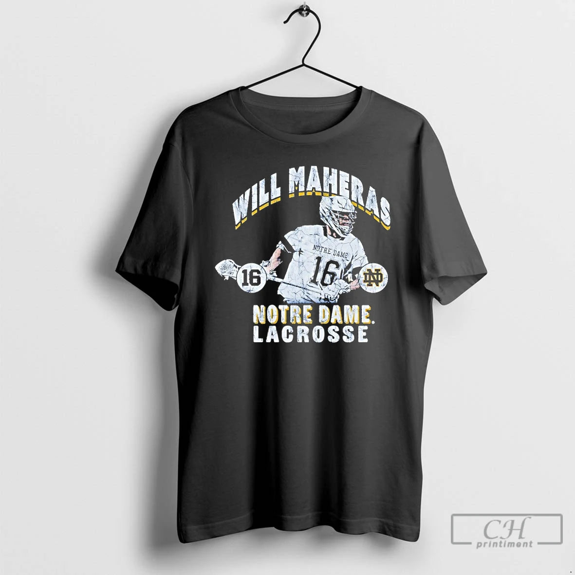 Premium Will Maheras Illustrated Notre Dame Lacrosse