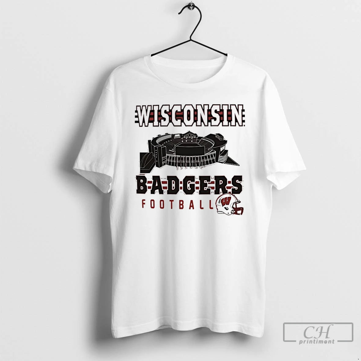 Premium Wisconsin Badgers Camp Randall Stadium Helmet T-Shirts, Hoodie, Sweatshirt | PrintMintTees.com