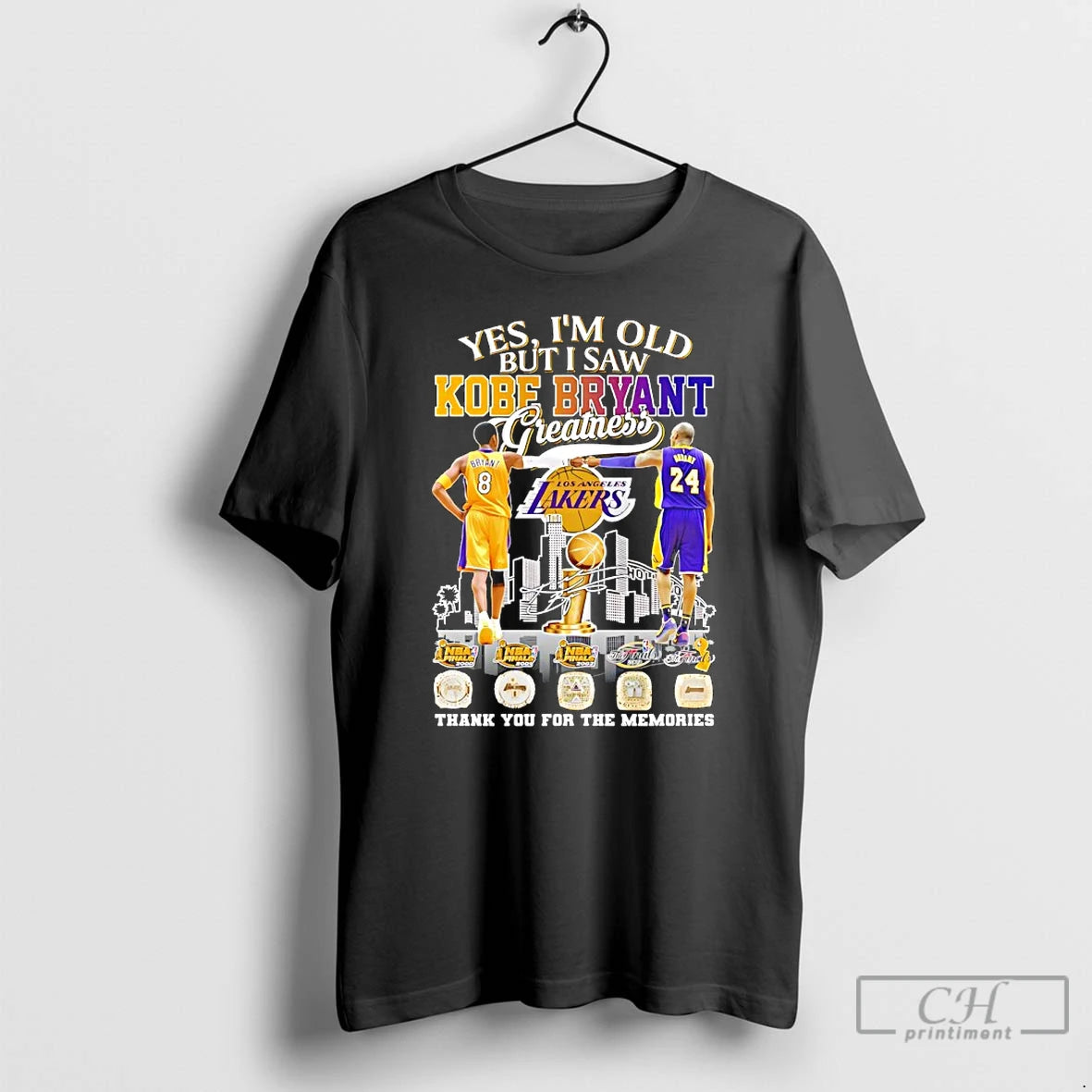 Premium Yes Im Old But I Saw Kobe Bryant Greatness 4x Nba Finals Thank You T-Shirts, Hoodie, Sweatshirt | PrintMintTees.com