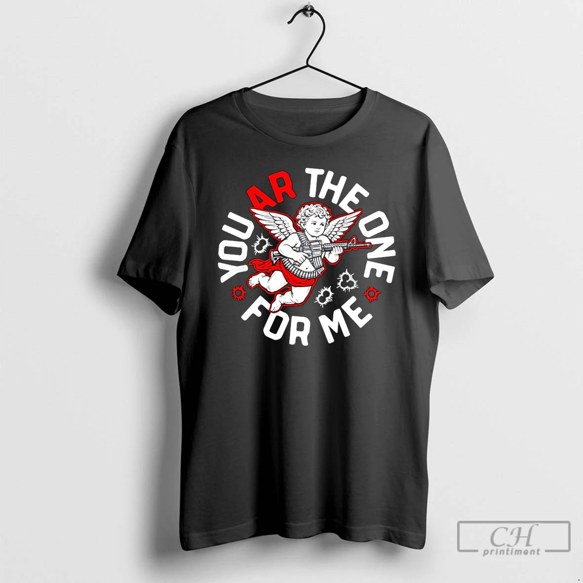 Premium You Ar The One For Me Cupid T-Shirts, Hoodie, Sweatshirt | PrintMintTees.com