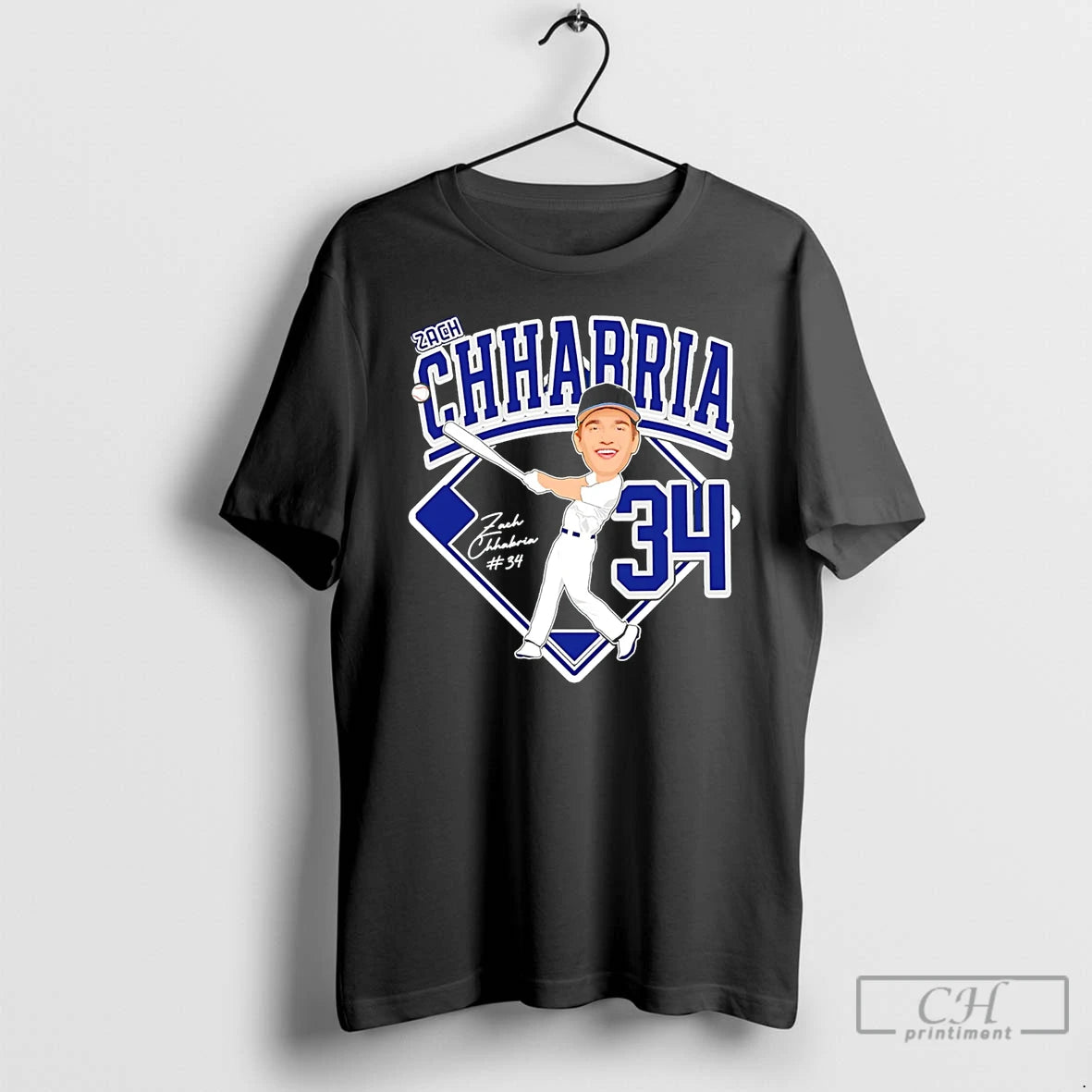 Premium Zach Chhabria Drew Baseball Caricature 26 T-Shirts, Hoodie, Sweatshirt | PrintMintTees.com