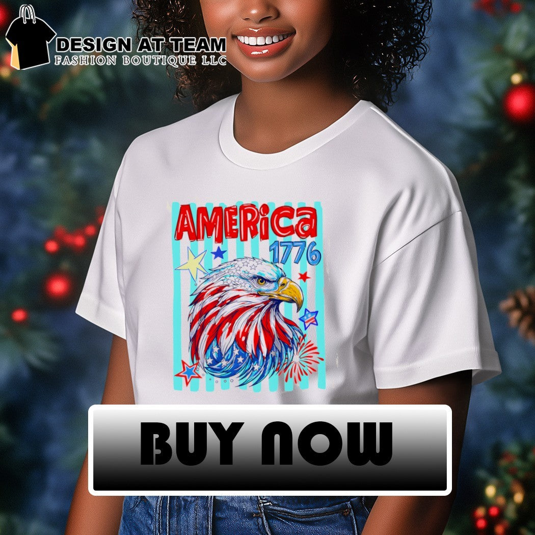 Preppy Patriotic Eagle Fourth Of July Eagle America 1776 shirt