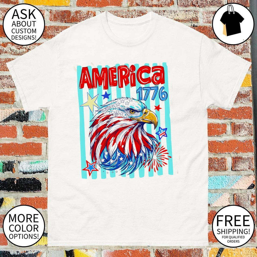 Preppy Patriotic Eagle Fourth Of July Eagle America 1776 shirt