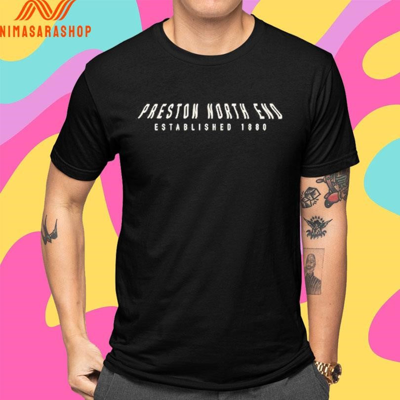 Preston North End Established 1880 Flag Wave Shirts