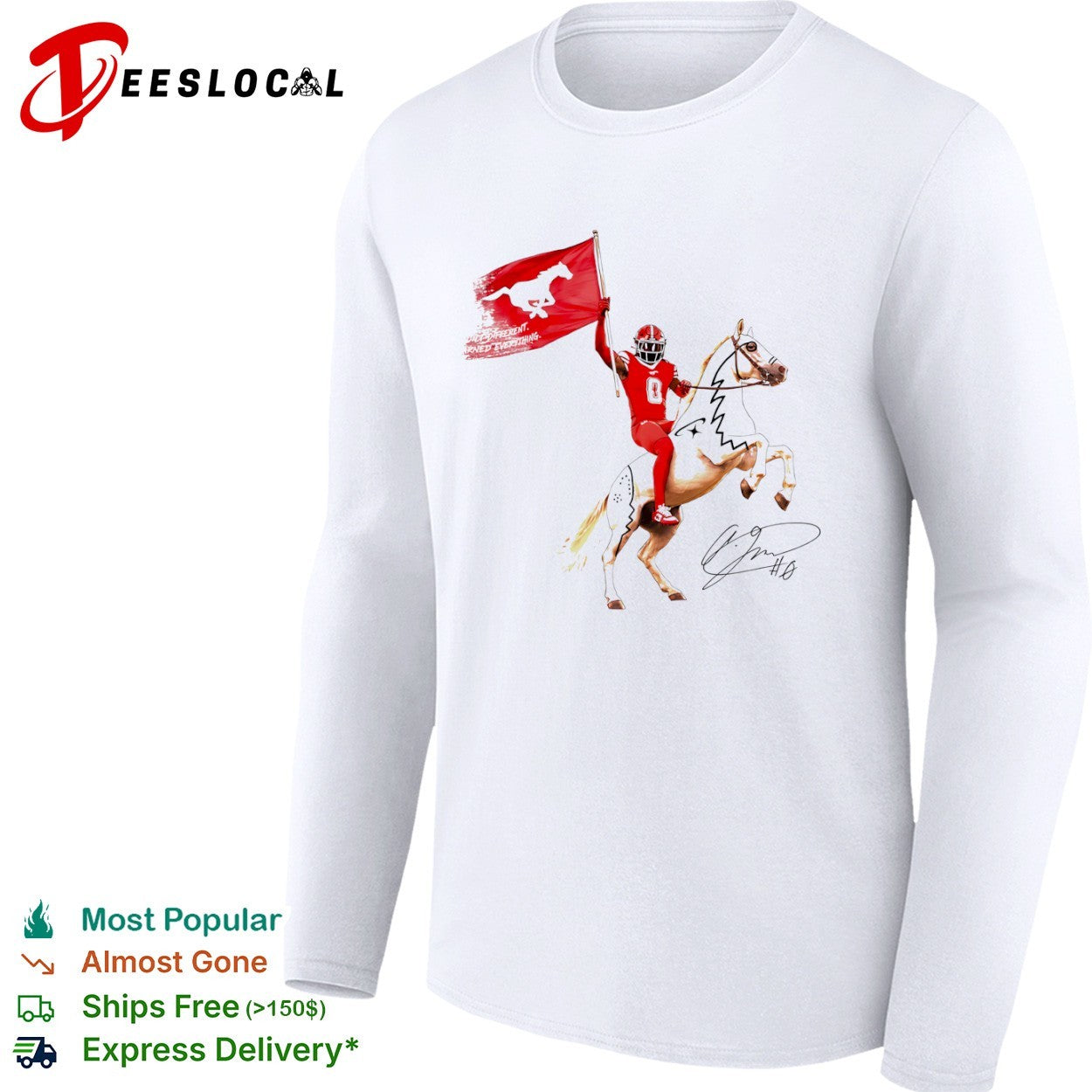 Preston Stone SMU Mustangs football built different earned everything shirt