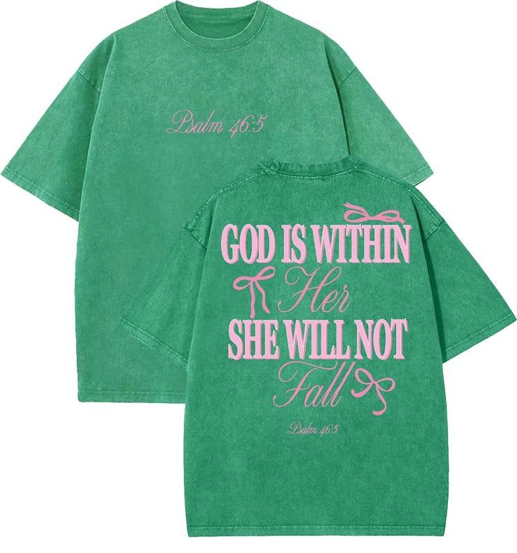 Pretty Girls Love God Unisex Washed T-Shirt, Vintage 90s Graphic Tee, Gift Top Womenswear Cotton Hoodie Sweatshirt