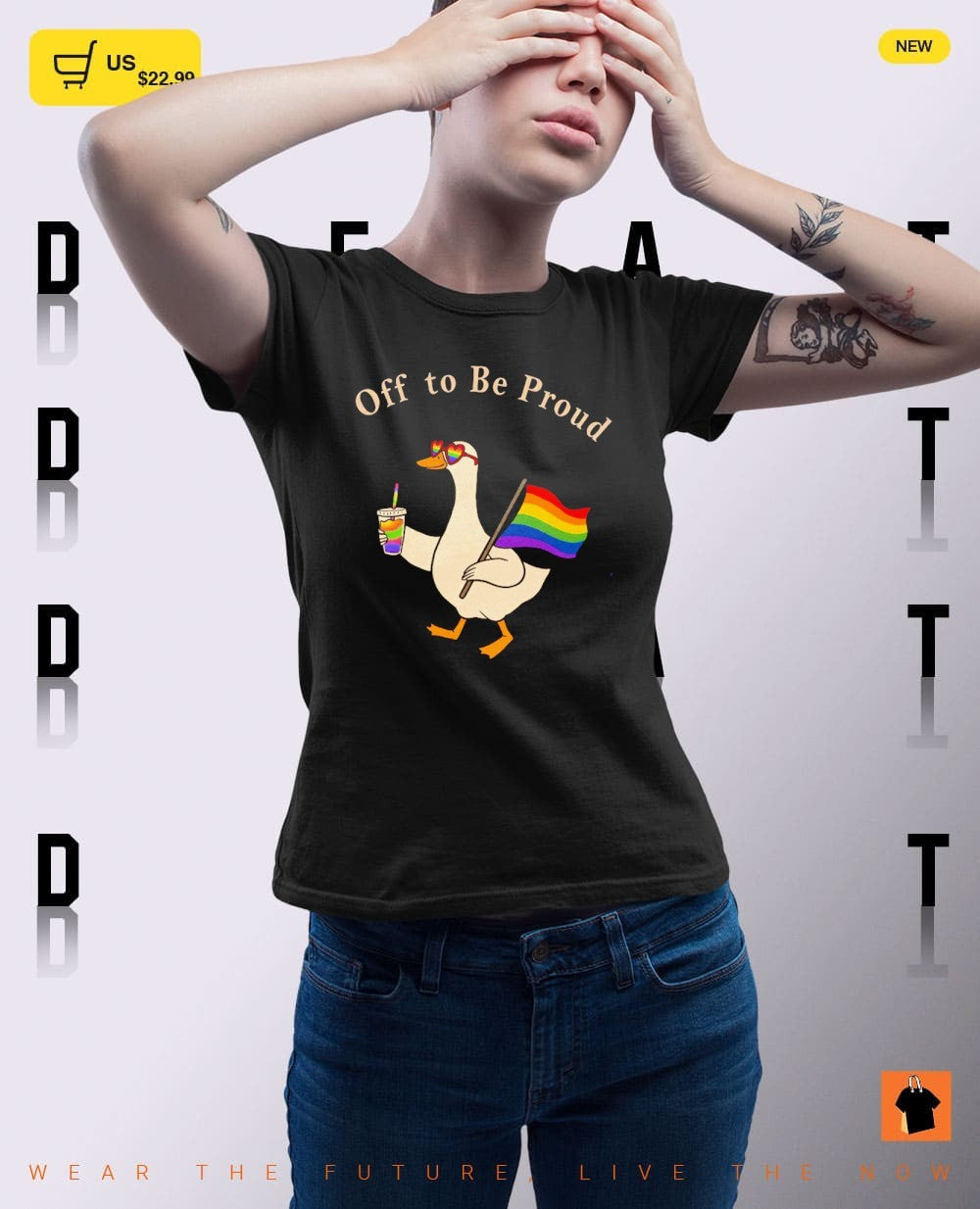 Pride Goose LGBT Rainbow off to be proud shirt