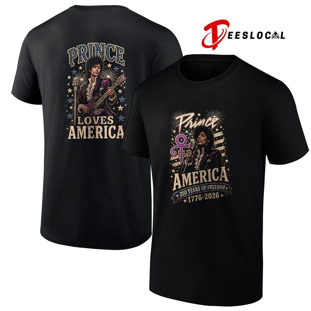 Prince America 250 years of freedom graphic shirt