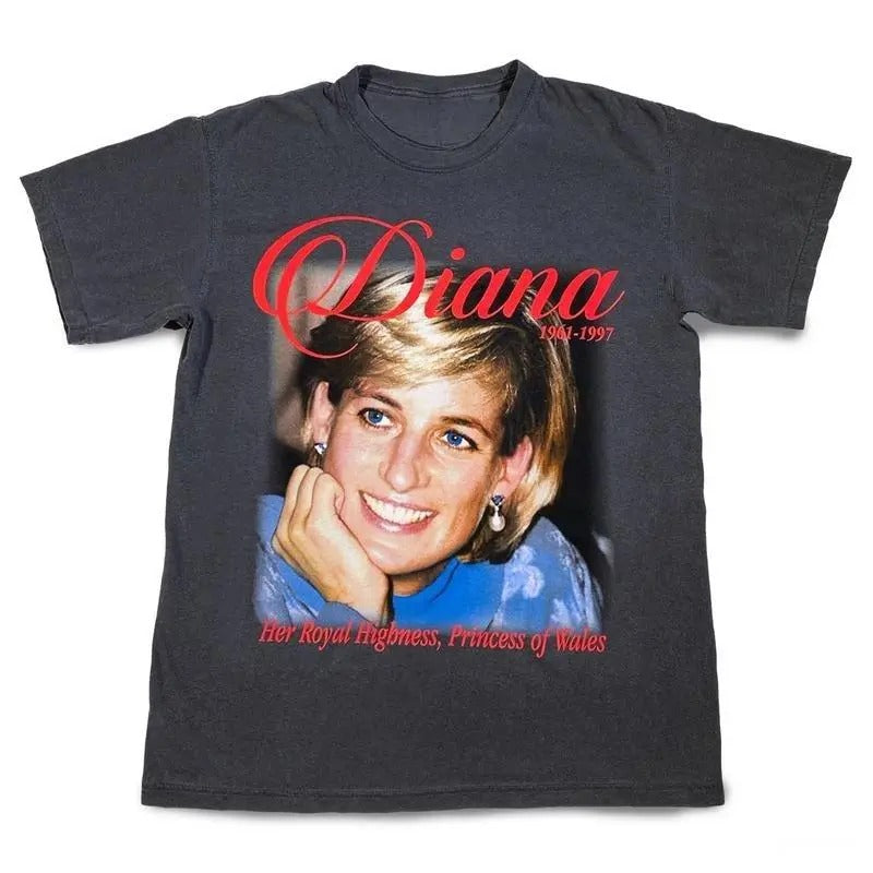 Princess Diana Moby Thrift Offical Tee, Diana Moby Shirt, Gift for Girlfriend, Top Women Lady Streetwear Crewneck Round...