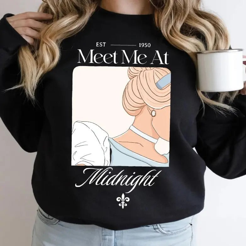 Princess Meet Me at Midnight Tshirt Sweatshirt, Princess Shirt Hoodie | PrintMintTees.com