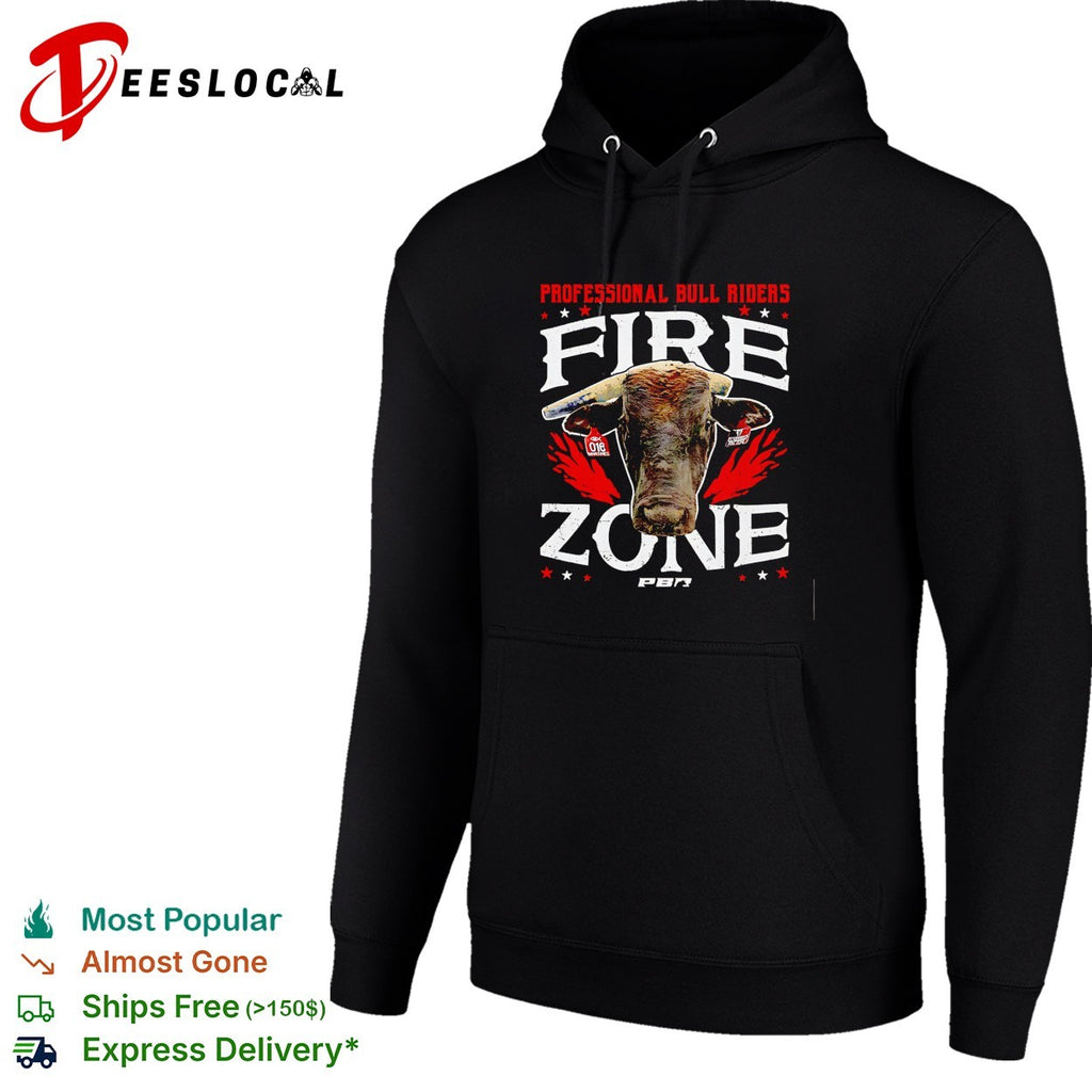 Professional Bull Riders fire zone bull shirt