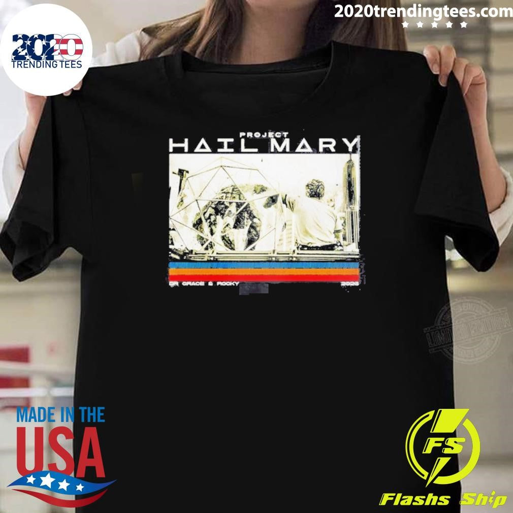 Project Hail Mary Dr Grace And Rocky Sci-fi Space Novel Fan Shirt