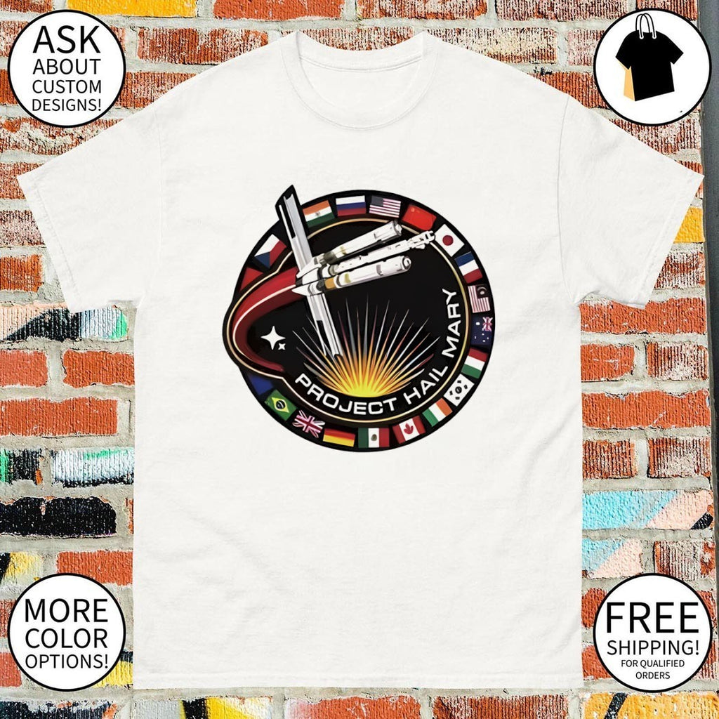 Project Hail Mary Ringer Space Mission Patch shirt