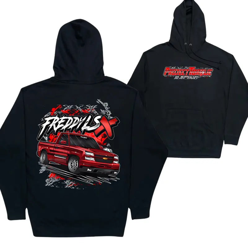 Project Torque Freddylsx Holly Truck Hoodie, Graphic Design Car Hoodie, Truck Shirts, Shirts For Men, Car Merch, Menswear...