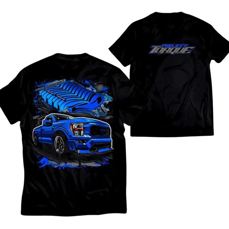 Project Torque Supercharged Coyote T-shirt, Graphic Car Shirt, Stylish Car Merch for Automotive Enthusiasts Hoodie Sweatshirt