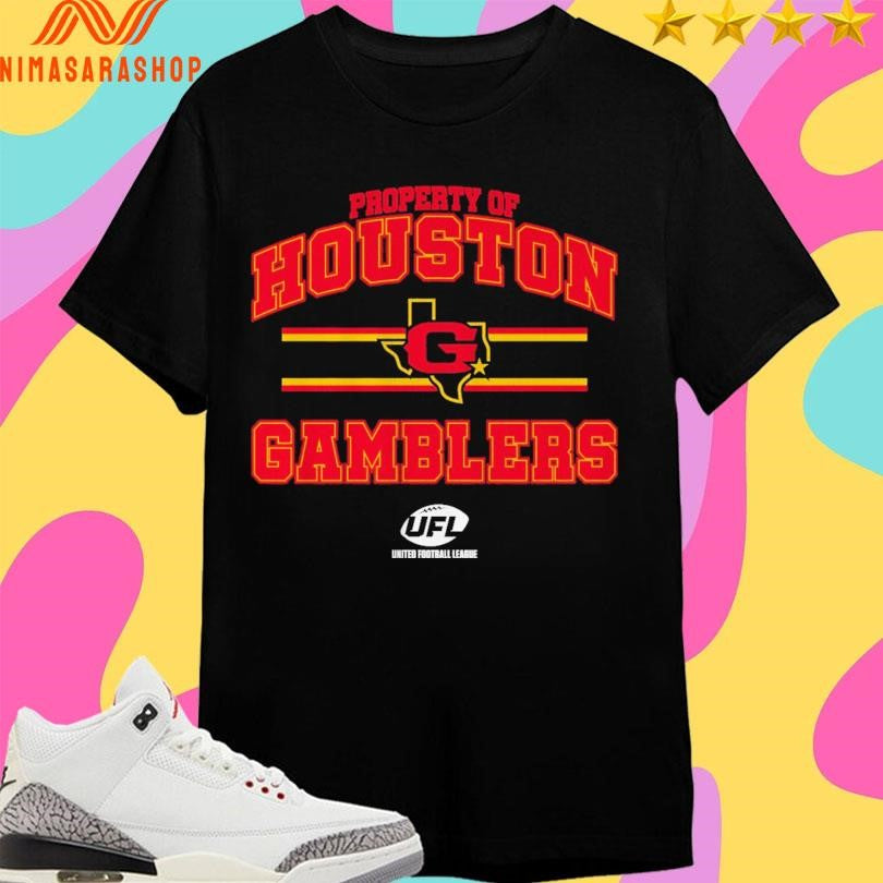Property Of Houston Gamblers UFL Shirts