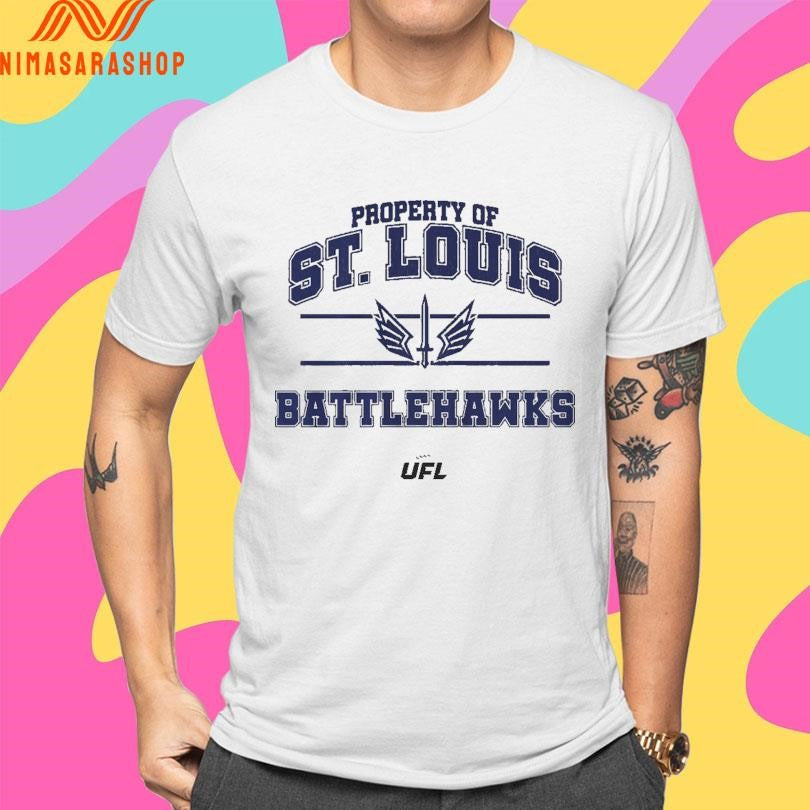 Property Of St Louis Battlehawks UFL Shirts
