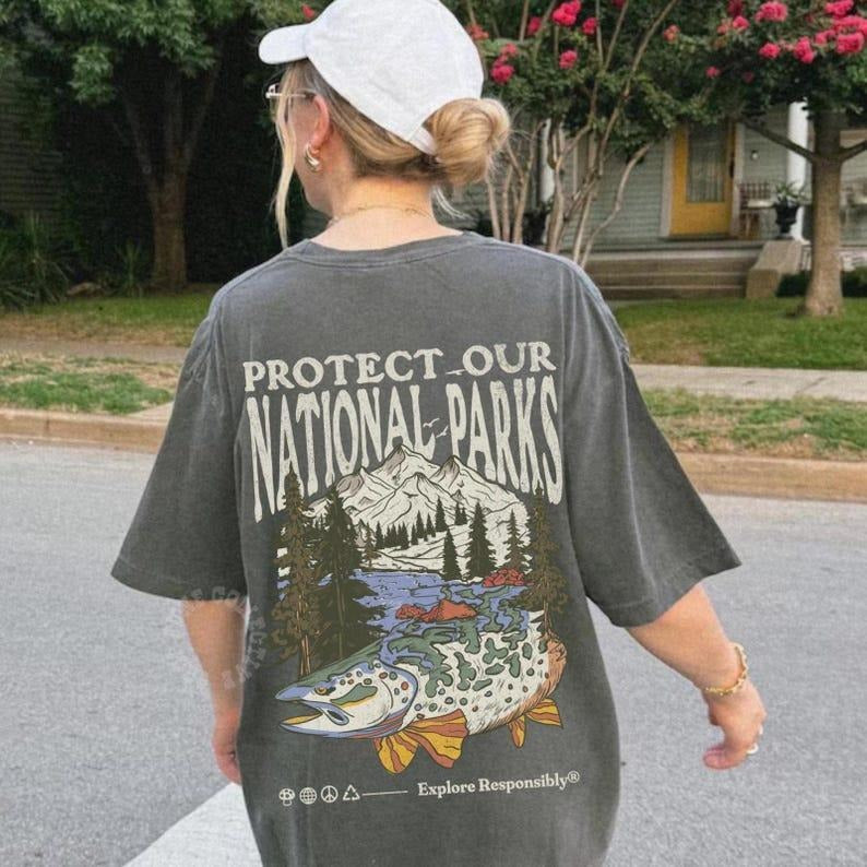Protect National Parks Shirt-sweatshirt-hoodie, Granola Girl Tee, Respect the Local Wildlife Shirt, Hiking T-Shirt,...