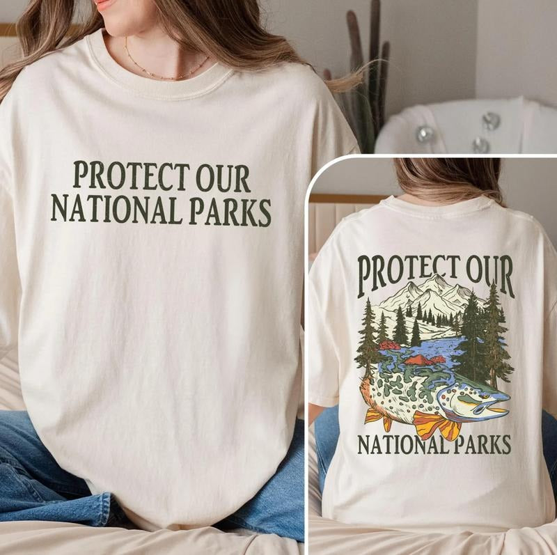 Protect Our National Parks Shirt, Parks Over Profit Granola Girl Tee, Nature Lover Gift, 63 Park List, Park Ranger Shirt,...