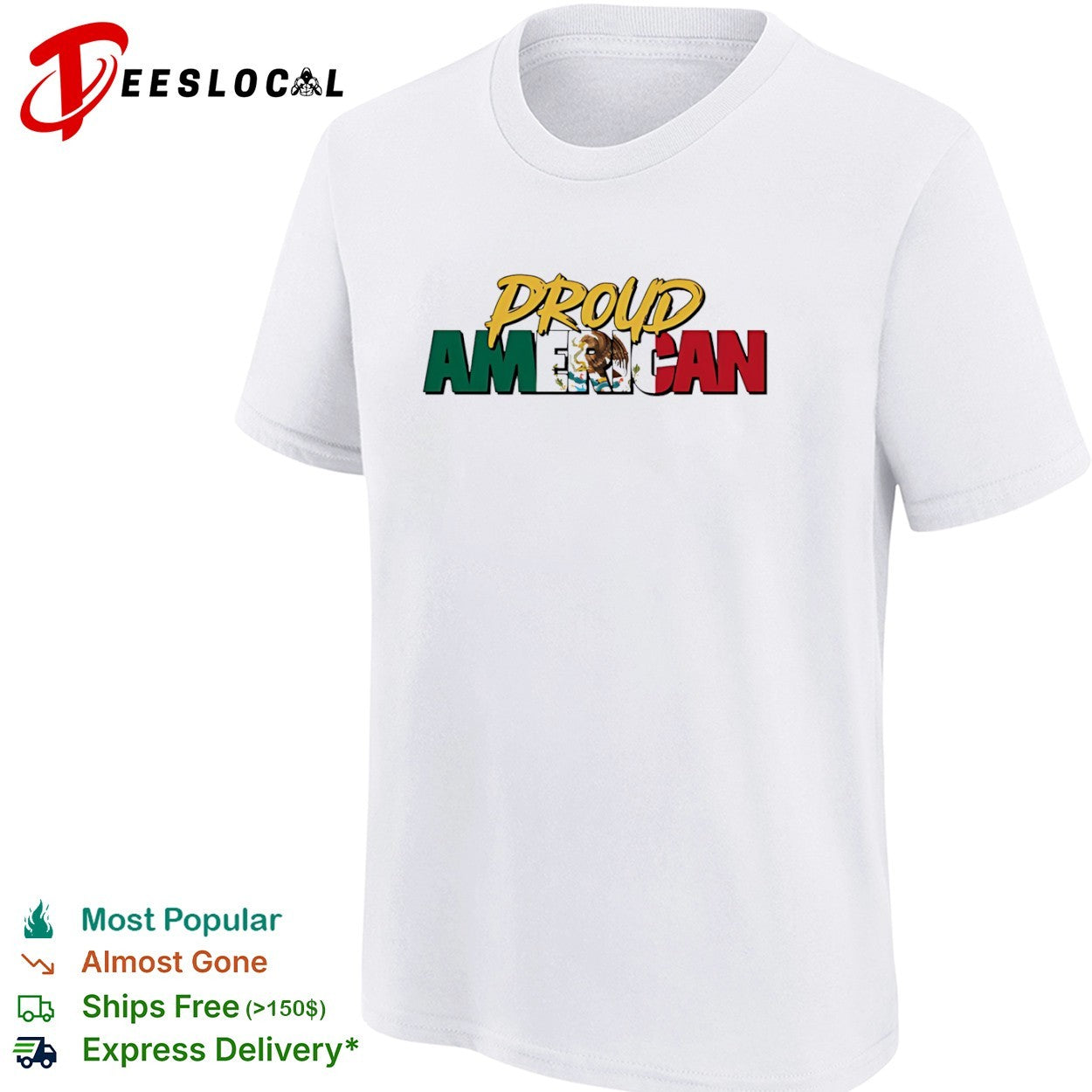 Proud American Mexico eagle flag patriotic shirt