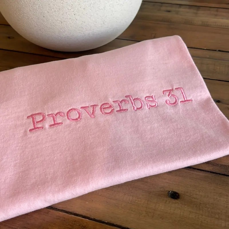 Proverbs 31 sweatshirt, crewneck sweatshirt, women's sweatshirts Womenswear Embroidery Unisex T-Shirts, Hoodie