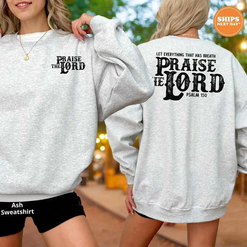 Psalm 150 sweatshirt, Christian crewneck, Christian hoodie, Bible Verse Sweatshirt, Church hoodie, Faith  T-shirt,...