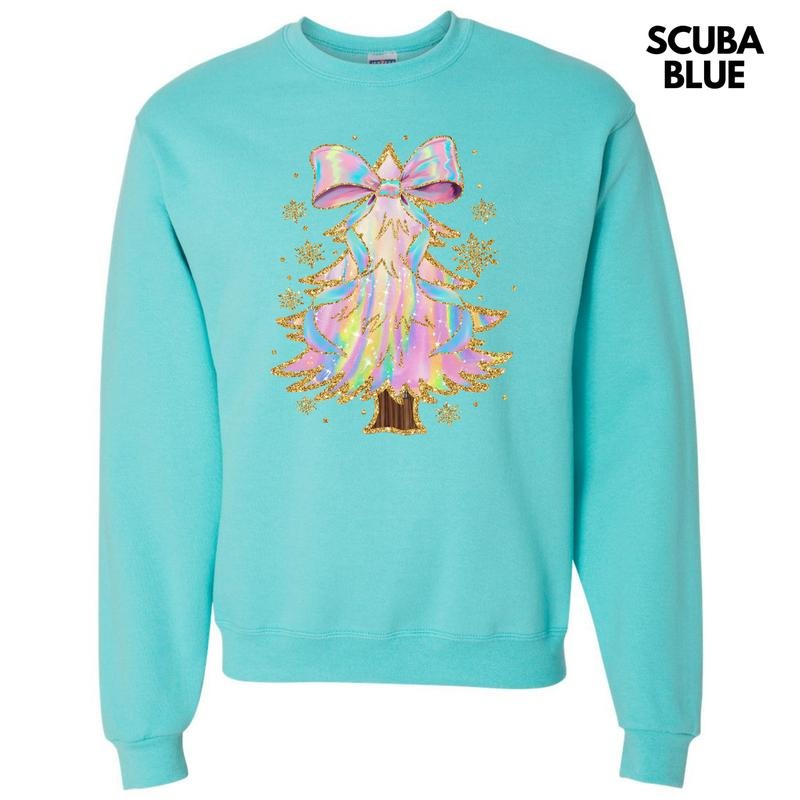 Psychedelic Swirls Christmas Tree Sweatshirt 'NLB' Shirt Hoodie | PrintMintTees.com