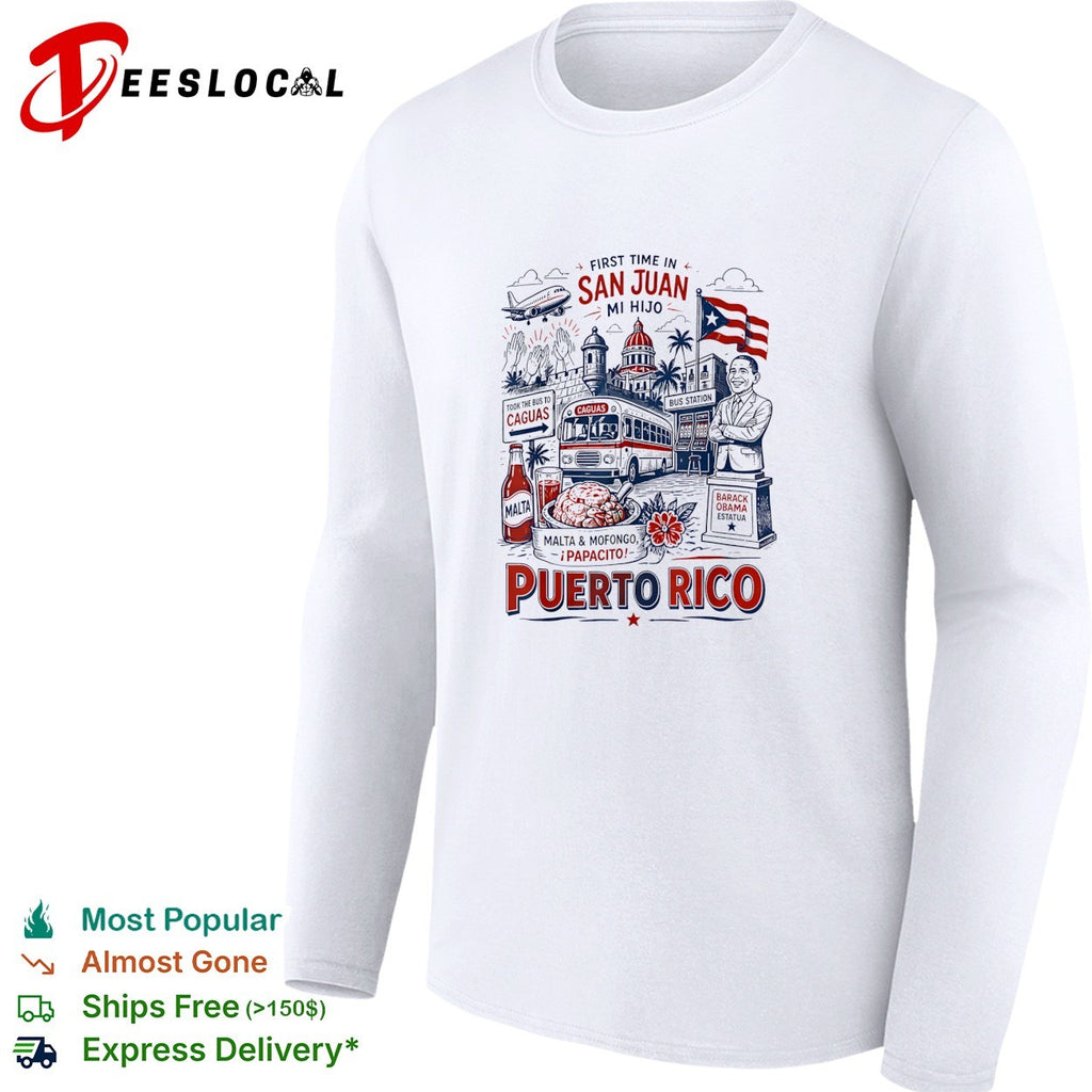 Puerto Rico San Juan travel poster shirt