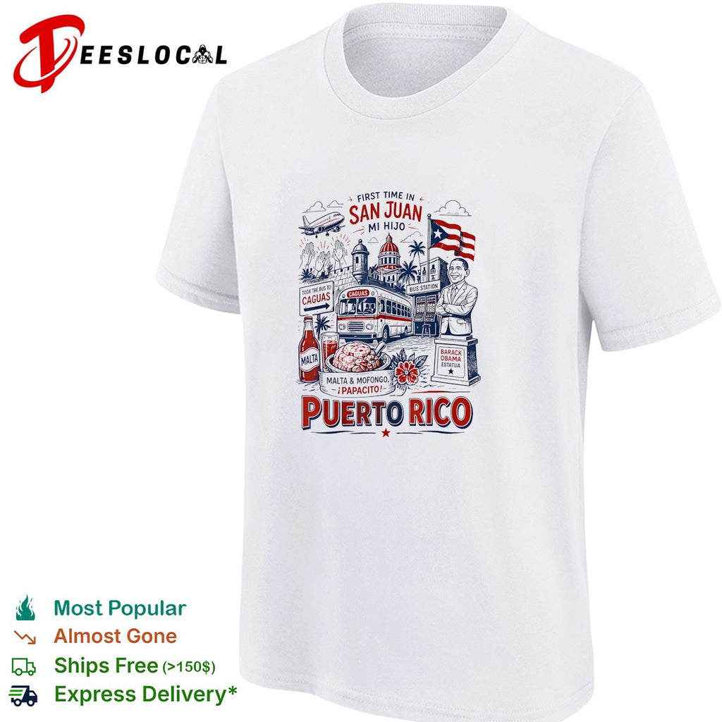 Puerto Rico San Juan travel poster shirt