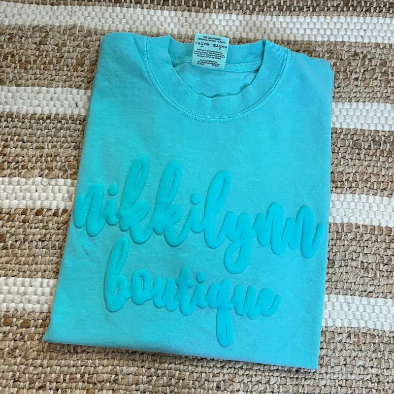 Puffy Logo Comfort Colors Tshirt *Final Sale* Hoodie Sweatshirt | PrintMintTees.com