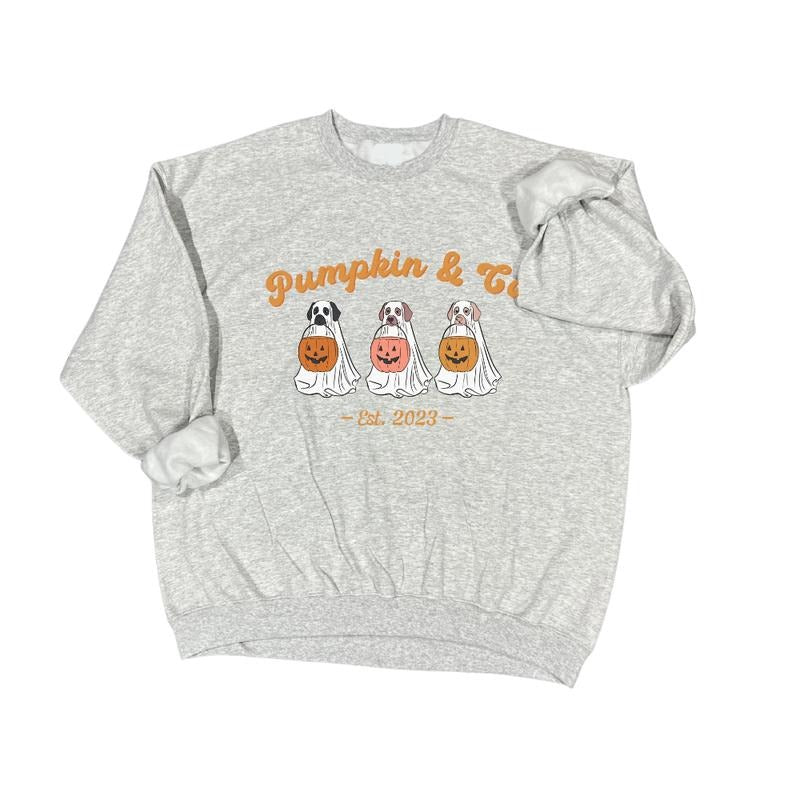 Pumpkin & Co Doggy Crewneck Long sleeve T-shirt Hoodie Sweatshirt | PrintMintTees.com