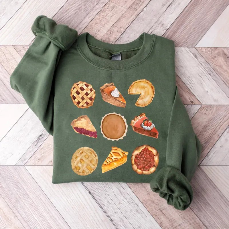 Pumpkin Pie Sweatshirt, Pumpkin Pies Thanksgiving Sweater, Autumn Fall Shirt, Fall Thanksgiving Shirt Hoodie