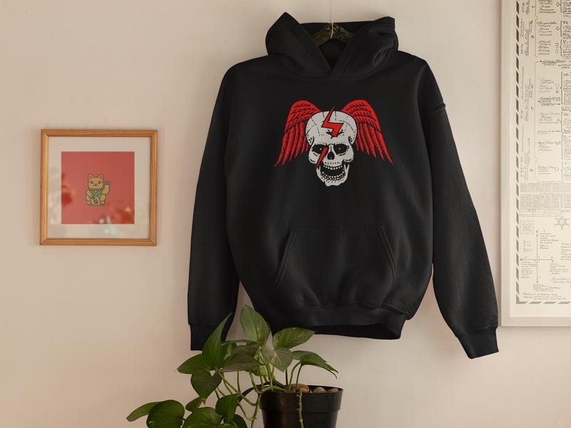 Punk Rock Casual Skeleton Skull Grunge Shirt Gothic Y2k Goth Grunge Edgy Gothic Clothes Menswear Soft Fleece Long Sleeve Cotton Tops T-Shirts, Hoodie, Sweatshirt