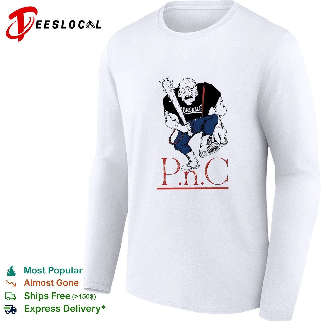 Punk Skinhead Lonsdale Spiked Bat shirt