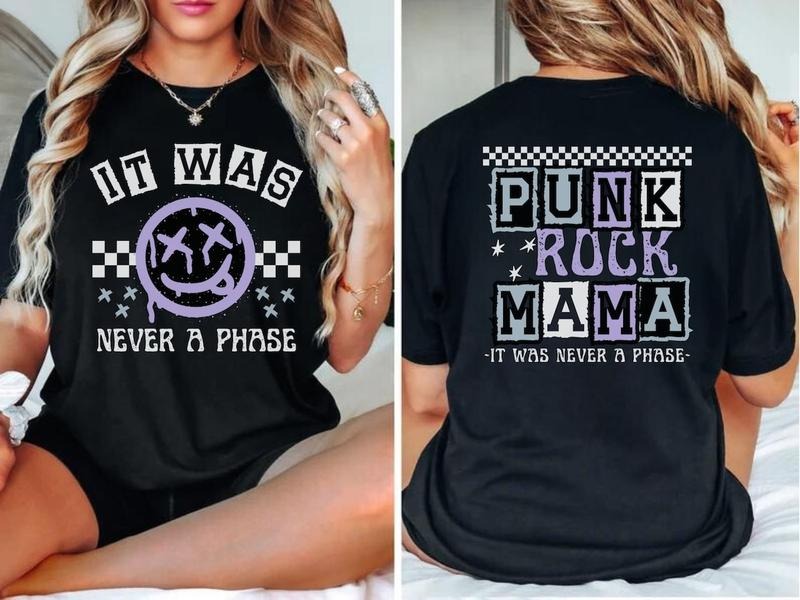 Punk rock Moms Club Graphic Tshirt, emo Mama Shirt, mama tour shirt, Tattooed Mother gift Hoodie Sweatshirt