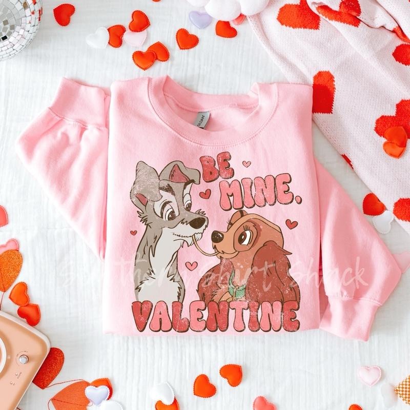 Puppy Love Valentine Sweatshirt | Valentines Day Sweatshirt Shirt Hoodie | PrintMintTees.com