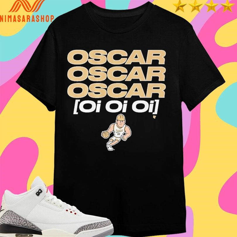 Purdue Boilermakers Men’s Basketball Oscar Cluff Oi Oi Oi Shirts