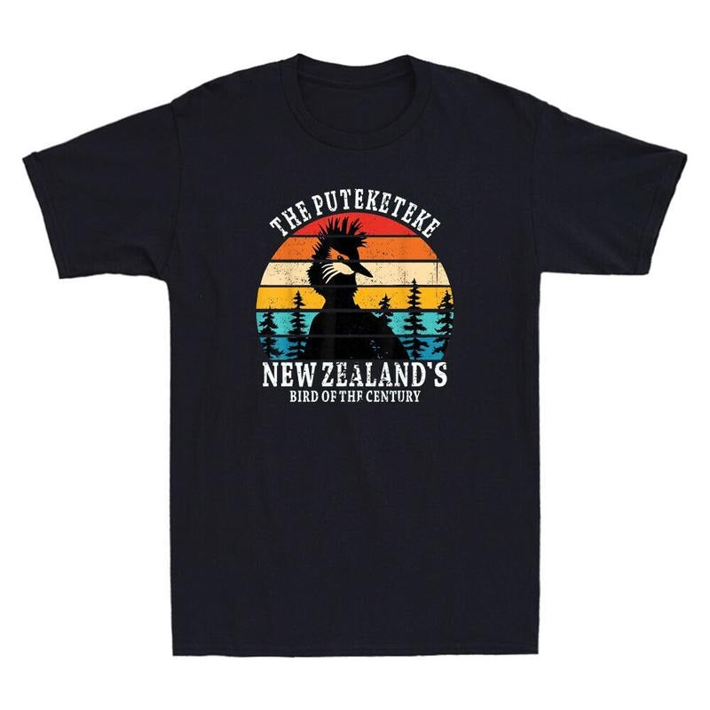 Puteketeke New Zealands Bird Of The Century Funny Bird Lover Retro Mens TShirt Hoodie Sweatshirt | PrintMintTees.com
