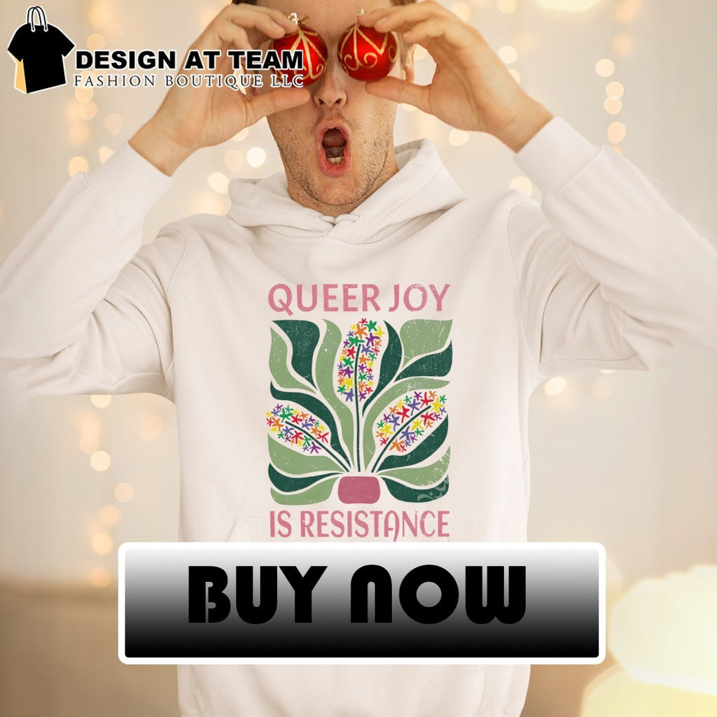 Queer Joy is resistance floral shirt