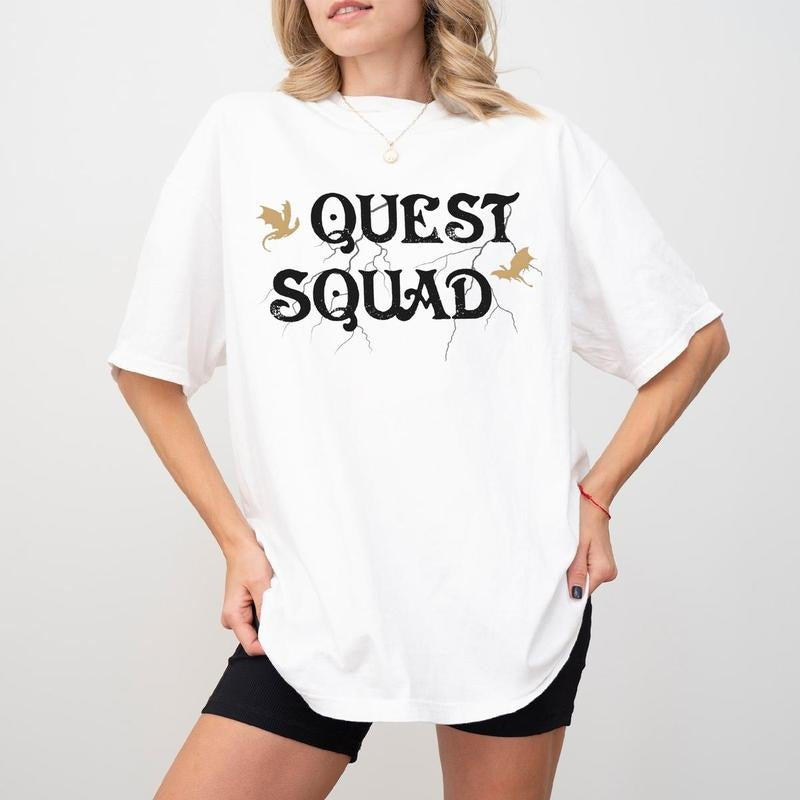 Quest Squad Shirt, Fourth Wing Shirt, Onyx Storm Book Inspired Tee, Fantasy Reader Gift, Bookish Gift Hoodie Sweatshirt