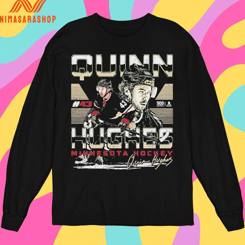Quinn Hughes Minnesota Hockey Signature Shirts