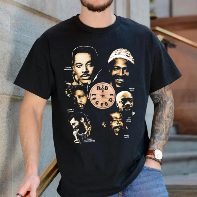R&B Legends Marviin Gaye Shirt Luther Vandrooss Shirt Gerald Leevert Shirt 90s Hip Hop Shirt Short Sleeve T-Shirts, Hoodie, Sweatshirt